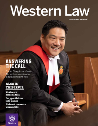 Cover of the 2022 Western Law Alumni Magazine