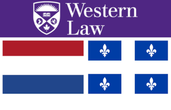 Western Law logo with country flags (image is decorative)