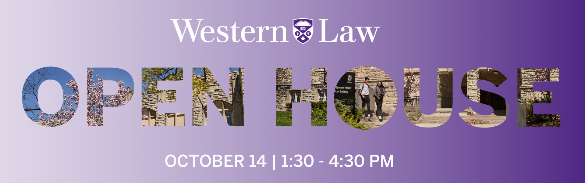 Western Law Open House October 14 1:30 - 3:30 PM