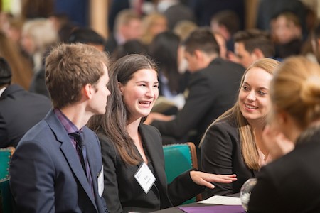 Students at induction ceremony