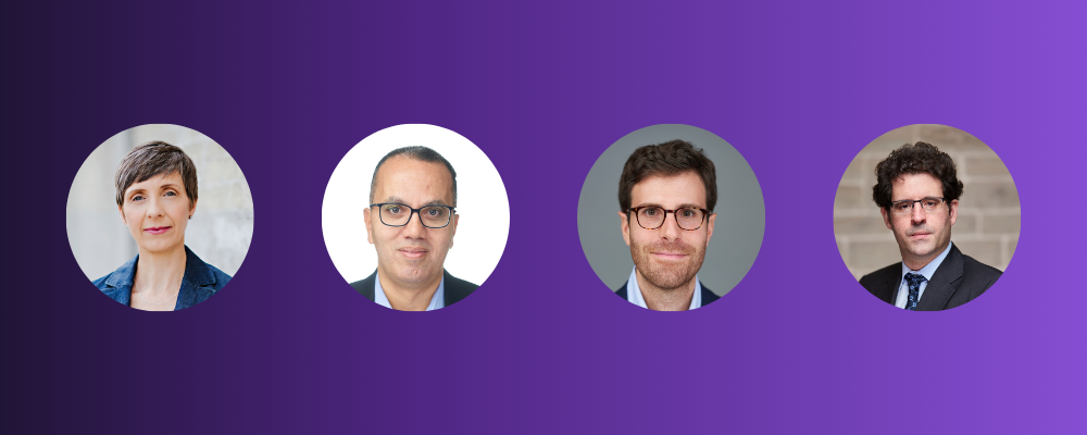Image LTR: Professors Valerie Oosterveld, Bassem Awad, Francesco Ducci and Alfonso Nocilla