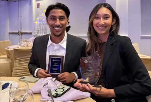 Western Law students display Isaac Moot trophies