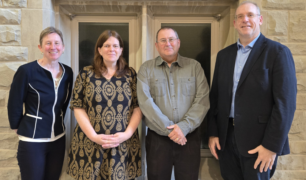 A photo of Erika Chamberlain, Jodi Gardner, Stephen Pitel, and Jason Neyers