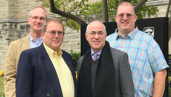 (l-r) Dennis Klimchuk, Stephen Pitel, Hanoch Dagan, and Jason Neyers