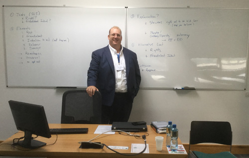 Prof. Jason Neyers at the conference